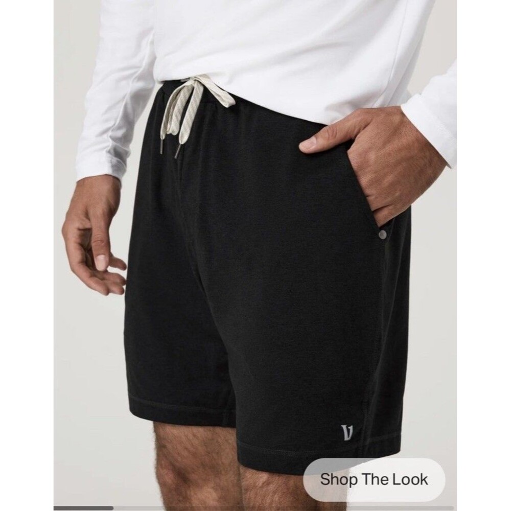 Vuori Ponto Performance Short 7" Men’s XL Black Heather V344